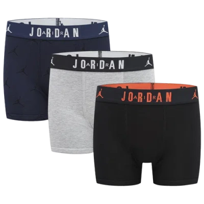 Jordan Kids' Boys' 8-18 Essentials Flight Boxer Briefs, 3-pack In Black