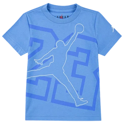 Jordan Kids' Boys   Hbr Shine Jumpman Short Sleeve T-shirt In Legend Blue/white