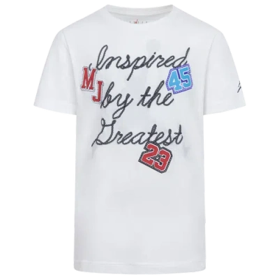 Jordan Kids' Boys   Inspired Patches Short Sleeve T-shirt In Black/white