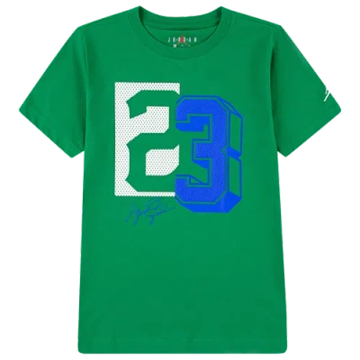 Jordan Kids' Boys   Jumpman 23 Mesh T-shirt In Pine Green/blue