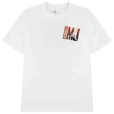 Jordan Kids' Boys   Jumpman Back Short Sleeve T-shirt In White