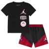 Jordan Boys Infant   Jumpman Stacked Play Shorts Set In Black/red