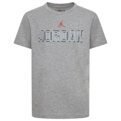 Jordan Kids' Boys   Level Up Short Sleeve T-shirt In Grey Heather/black