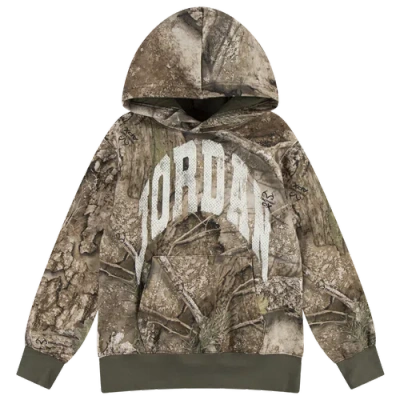 Jordan Kids' Boys   Mvp Fleece Rlt Pullover Hoodie In Brown