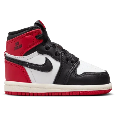 Jordan Kids' Boys   Retro 1 Hi Og Remastered In White/black/red