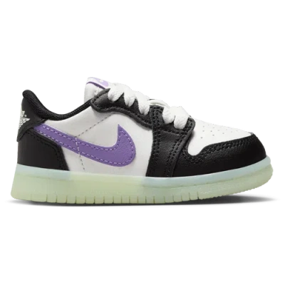 Jordan Kids' Boys   Retro 1 Low Og Uni2 In Black/volt/purple