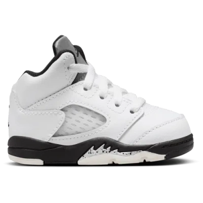 Jordan Boys   Retro 5 In White/black/sail