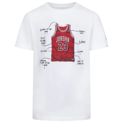 Jordan Boys   The Jersey Short Sleeve T-shirt In Red/white