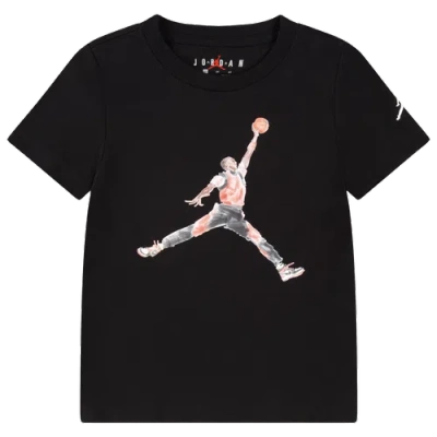 Jordan Boys   Watercolor Jumpman T-shirt In Red/black