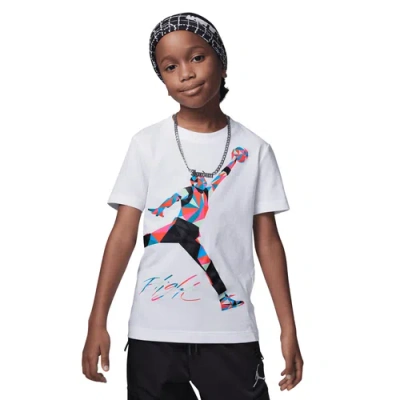 Jordan Kids' Boys  Jumpman Hbr Heirloom T-shirt In Infrared/white