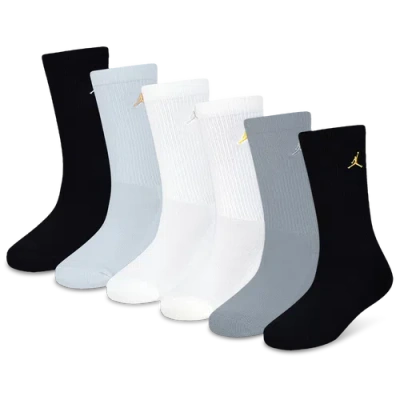Jordan Kids' Boys  Legend Crew Socks 6-pack In Gray