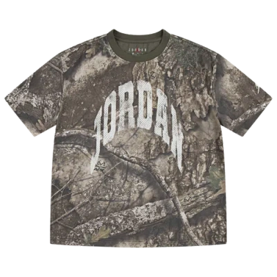 Jordan Kids' Boys  Mvp Distressed Wm Short Sleeve T-shirt In Green