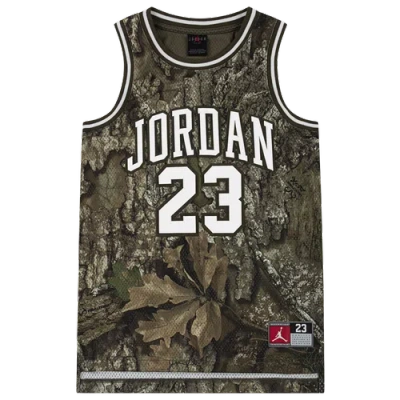 Jordan Kids' Boys  Mvp Realtree Print 23 Jersey In Green