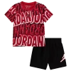 Jordan Boys  Play Aop Short Set In Black/red