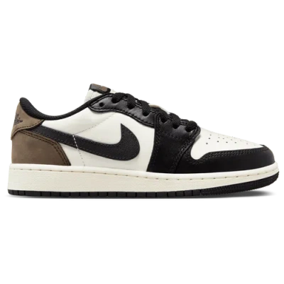 Jordan Kids' Boys  Retro 1 Low Og In White/black/palomino