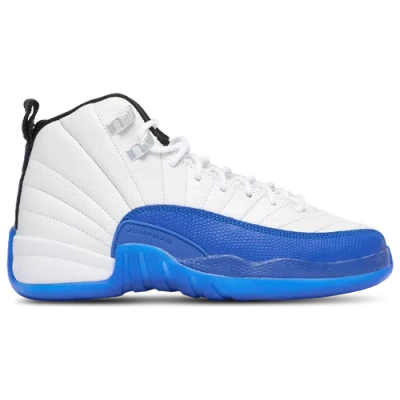 Jordan Kids' Boys  Retro 12 In White/black