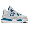 Jordan Air  4 "military Blue" Sneakers In Off White/military Blue/neutral Grey