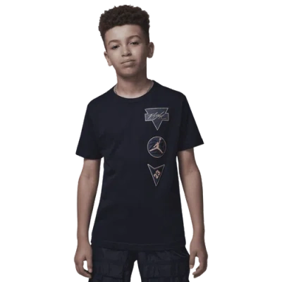 Jordan Kids' Boys   See Me Shine Short Sleeve T-shirt In Black/gold