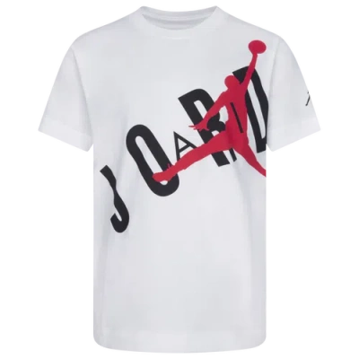 Jordan Kids' Boys  Throwback T-shirt In White/red