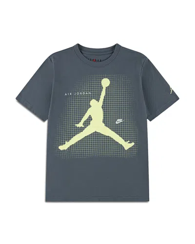Jordan Boys' Jumpman Grid Blur Tee - Big Kid In Blue