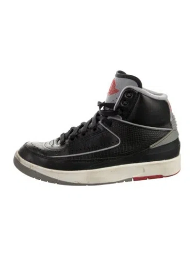 Pre-owned Jordan Babies' Boys' Leather High Top Sneakers In Black