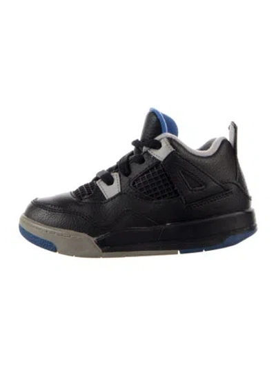 Pre-owned Jordan Kids' Boys' Leather High Top Sneakers In Black/blue/grey