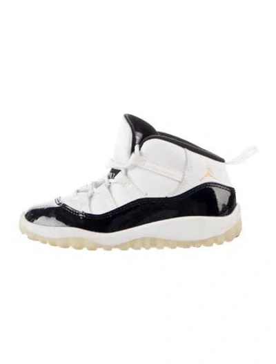 Pre-owned Jordan Babies' Boys' Leather High Top Sneakers In Black/white