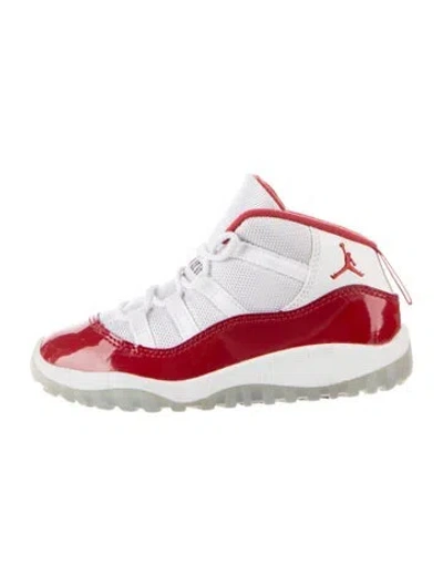 Pre-owned Jordan Babies' Boys' Leather High Top Sneakers In Red/white