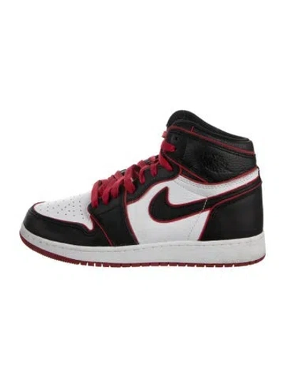Pre-owned Jordan Babies' Boys Leather Sneakers In Black