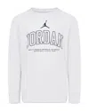 Jordan Boys' Long Sleeved Graphic Tee - Big Kid In White