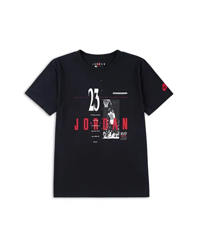JORDAN BOYS' MJ BRAND GFX SHORT SLEEVED CREWNECK TEE - BIG KID