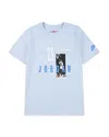 Jordan Boys' Mj Brand Gfx Short Sleeved Crewneck Tee - Big Kid In Hydrogen Blue