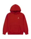Jordan Big Boys Brooklyn Essentials Fleece Pullover Hoodie In Burgundy