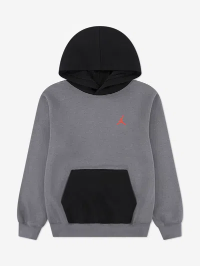 Jordan Kids'  Boys Mj Brooklyn Fleece Hoodie In Gray