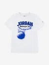 Jordan Boys Mj Sport Hoop Df T-shirt In White