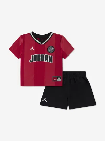 Jordan Babies'  Boys Mj Sport Jersey Mesh Short Set In Multi