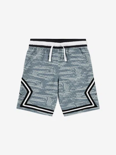 Jordan Kids' Boys Mj Sports Aop Diamond Shorts In Gray