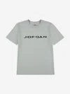 Jordan Boys Mj Stretch Hbr T-shirt In Gray