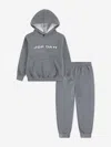 Jordan Boys Mj Stretch Hbr Tracksuit In Gray