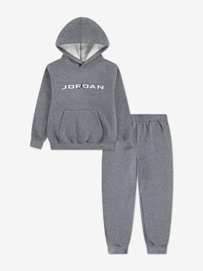 Jordan Babies'  Boys Mj Stretch Hbr Tracksuit In Gray