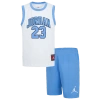 Jordan Little Boys 23 Jersey Set In White/carolina