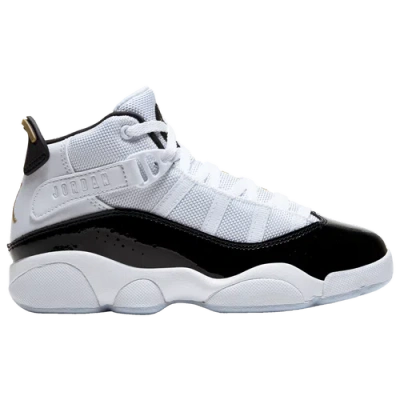Jordan Kids' Boys  6 Rings In White/black/metallic Gold
