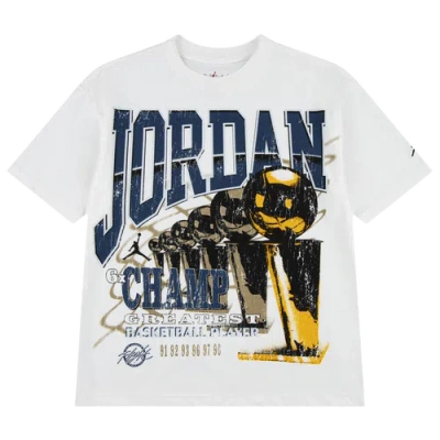 Jordan Kids' Boys Preschool   6 Time Champ T-shirt In White