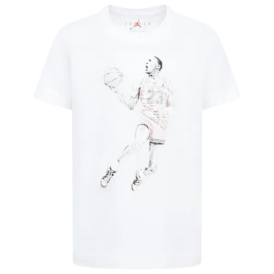 Jordan Kids' Boys Preschool   Air  Dots Short Sleeve T-shirt In White/red