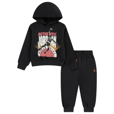Jordan Kids' Boys Preschool   Authentic Fleece Set In Black