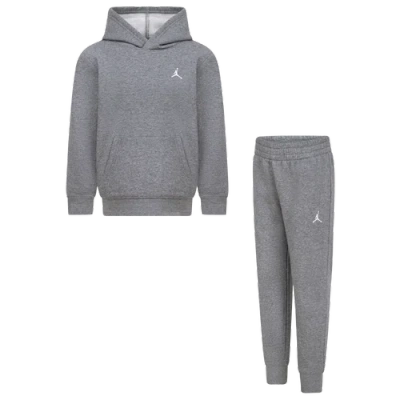 Jordan Kids' Boys Preschool   Brooklyn Fleece Pullover Set In Gray/gray