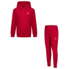 Jordan Mj Essentials Fleece Pullover Set Little Kids 2-piece Hoodie Set In Gym Red/red