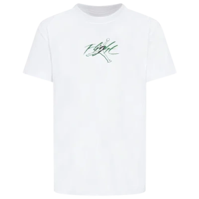 Jordan Kids' Boys Preschool   Jumpman Flight Haze T-shirt In White/green
