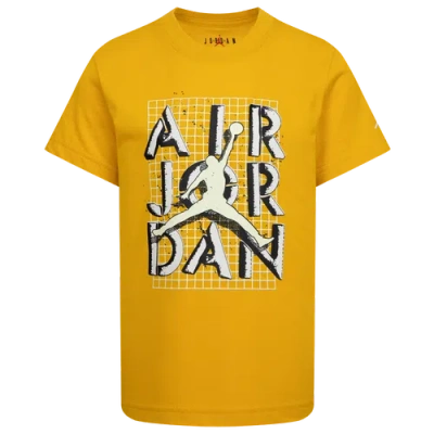 Jordan Boys Preschool   Jumpman Stack T-shirt In Yellow