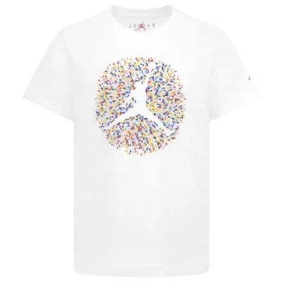 Jordan Kids' Boys Preschool   Poolside Jumpman Short Sleeve T-shirt In White/yellow